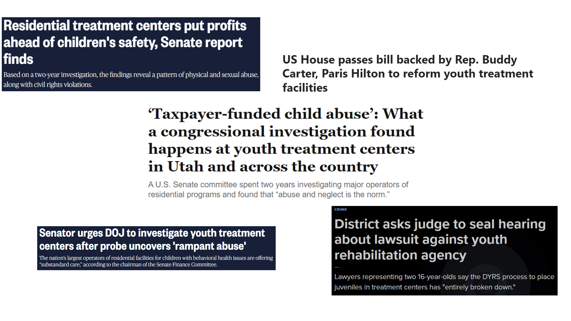 News highlighting mistrust